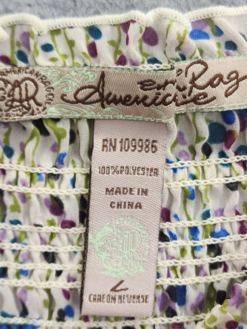 Boho Smocked Summer Dress Festival Sundress Resort Vacation Dress Size L - Picture 6 of 13